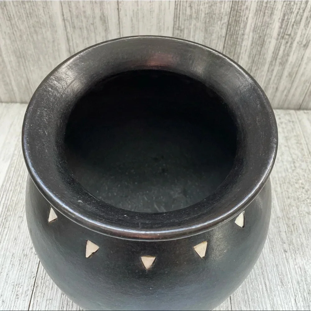 Beautiful ceramic dark brown Vase Bohemian
